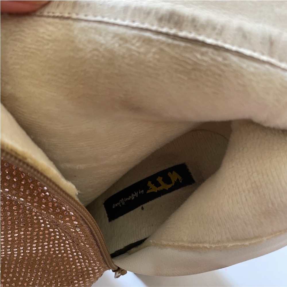 Gold Rhinestone Platform High Heels - Picture 11 of 14